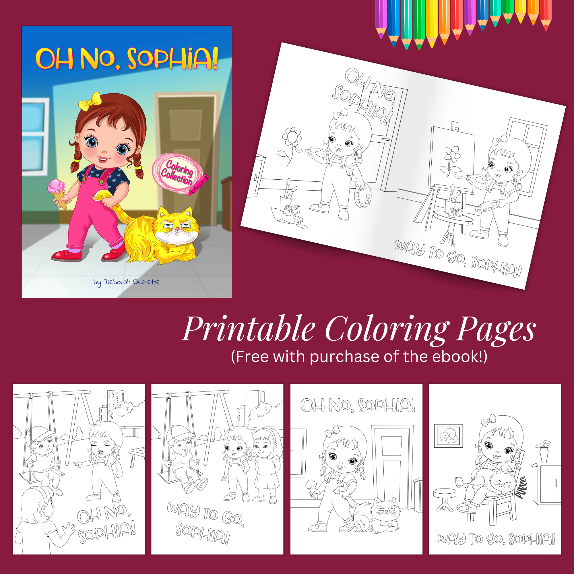 Oh No Sophia Coloring Book